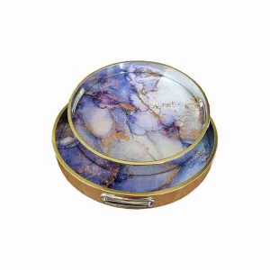 Circular Serving Tray Set