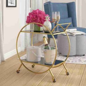 Serving Trolley Gold