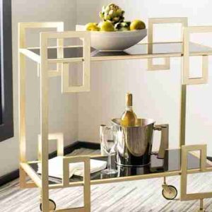 Serving Trolley Gold